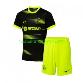 Fußballtrikots Sporting Lissabon Kinder 2022-2023 Kurzarm Auswärts-trikot kaufen